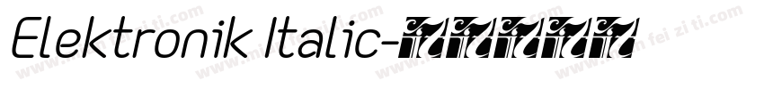 Elektronik Italic字体转换